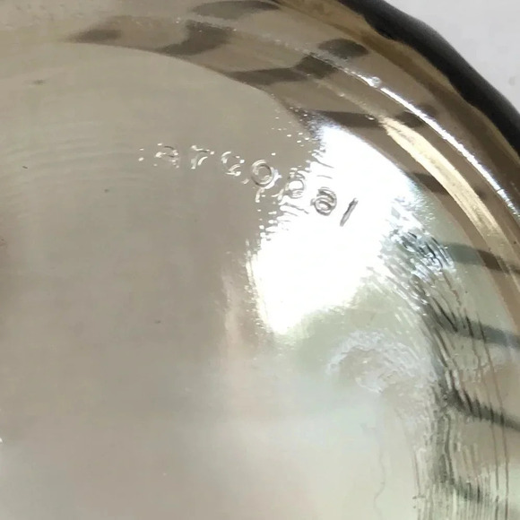 Vtg Smokey Glass Serving Bowl - Picture 6 of 8